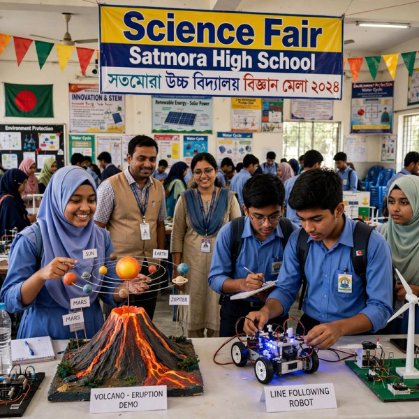 Science Fair Organized at Satmora High School